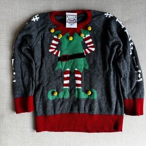 Elf Holiday Sweater #elfie – Kids 4T
